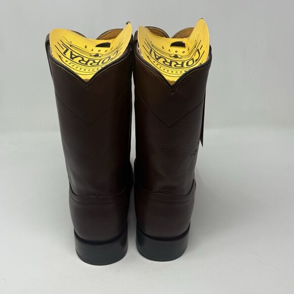 Corral A4068 Cowboy Roper Boots Mens 11.5 EE Brown Cow Leather Mid Calf Western - Picture 10 of 15